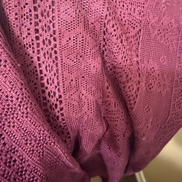 Roxy Plum Lace Mini Dress - Picture 4 of 5